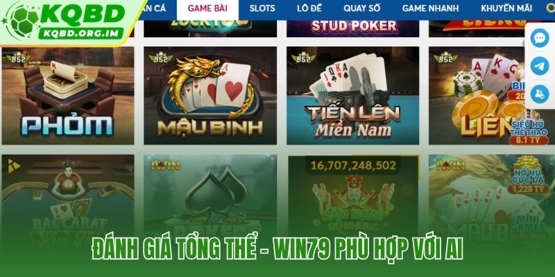 Win79 xây dựng có chủ đích cho người dùng mobile chơi một tay