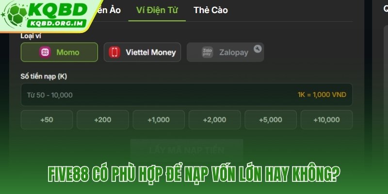 Five88 ba bằng chứng tín nhiệm cho giao dịch vốn lớn