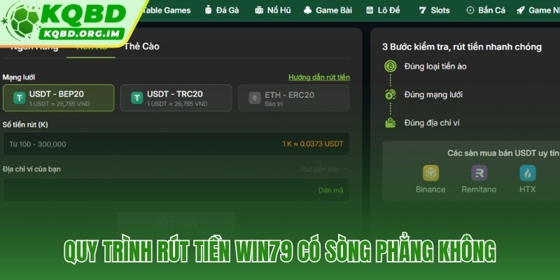 Rút tiền Win79 qua MoMo và ZaloPay không phát sinh bước ẩn
