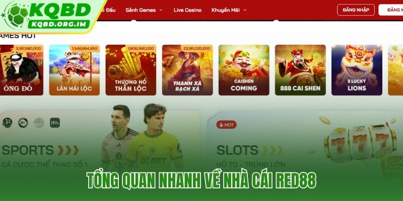 Red88 ra mắt tháng 3/2023 với ba sảnh chủ lực và đăng ký nhanh